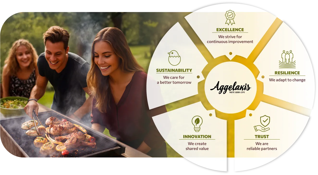 EXCELLENCE – We strive for continuous improvement RESILIENCE – We adapt to change TRUST – We are reliable partners INNOVATION – We create shared value SUSTAINABILITY – We care for a better tomorrow